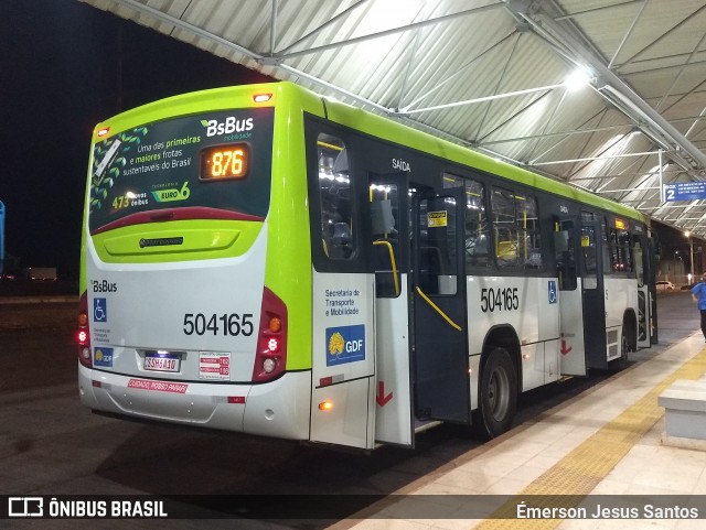 BsBus Mobilidade 504165 na cidade de Riacho Fundo II, Distrito Federal, Brasil, por Émerson Jesus Santos. Número da foto: #12900582.