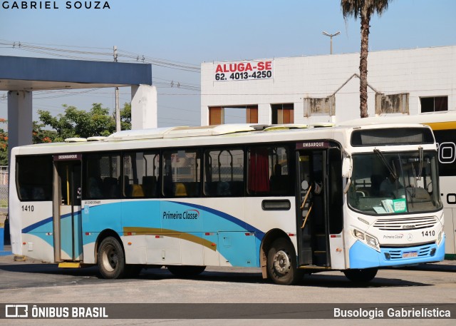 Primeira Classe Transportes 1410 na cidade de Goiânia, Goiás, Brasil, por Busologia Gabrielística. Número da foto: #12902023.