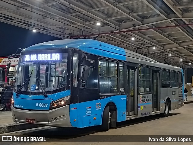 Transwolff Transportes e Turismo 6 6687 na cidade de São Paulo, São Paulo, Brasil, por Ivan da Silva Lopes. Número da foto: #12901153.
