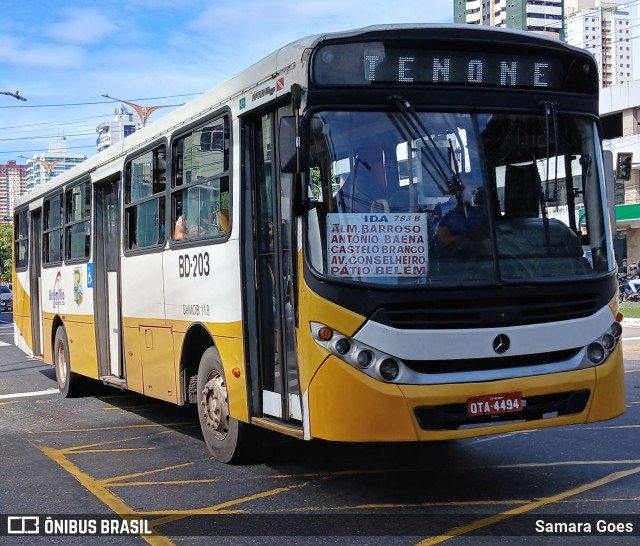 Belém Rio Transportes BD-203 na cidade de Belém, Pará, Brasil, por Samara Goes. Número da foto: #12901860.
