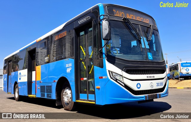 HP Transportes Coletivos 20.555 na cidade de Goiânia, Goiás, Brasil, por Carlos Júnior. Número da foto: #12901669.