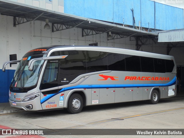 Viação Piracicabana 452408 na cidade de Sorocaba, São Paulo, Brasil, por Weslley Kelvin Batista. Número da foto: #12900968.