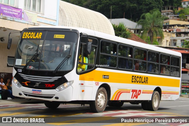 TAP Turismo e Fretamento 120 na cidade de Barra do Piraí, Rio de Janeiro, Brasil, por Paulo Henrique Pereira Borges. Número da foto: #12901578.
