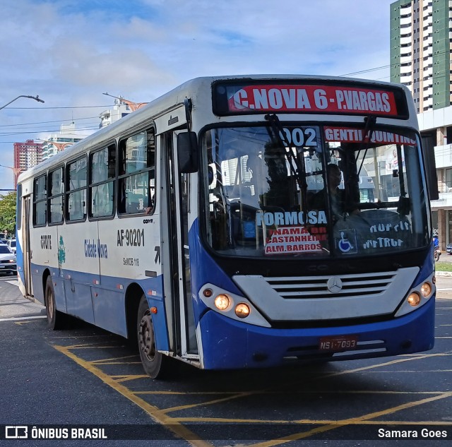 Viação Forte AF-90201 na cidade de Belém, Pará, Brasil, por Samara Goes. Número da foto: #12900729.