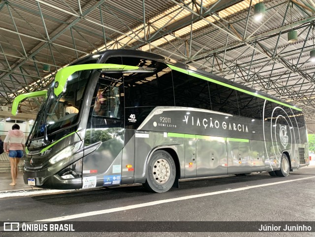 Viação Garcia 92011 na cidade de Bauru, São Paulo, Brasil, por Júnior Juninho. Número da foto: #12902327.
