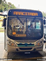Viação Paula Santos 6200 na cidade de Santos Dumont, Minas Gerais, Brasil, por MATEUS VINTE. Número da foto: #:id.
