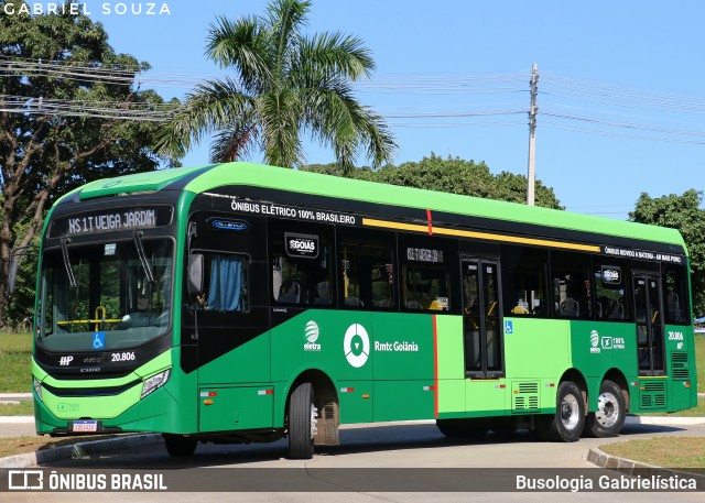 HP Transportes Coletivos 20.806 na cidade de Goiânia, Goiás, Brasil, por Busologia Gabrielística. Número da foto: #12904025.