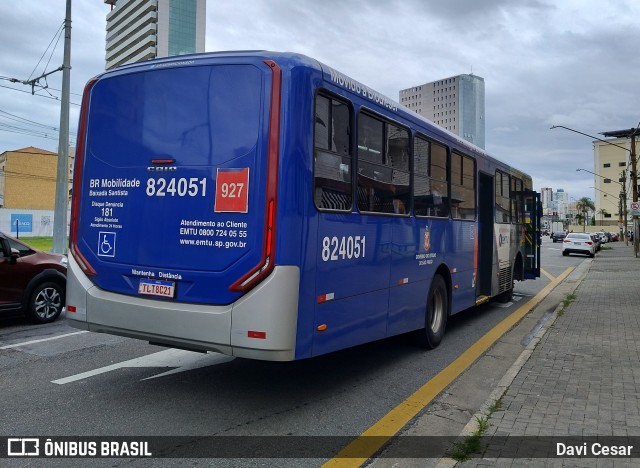 BR Mobilidade Baixada Santista 824051 na cidade de Santos, São Paulo, Brasil, por Davi Cesar. Número da foto: #12904785.