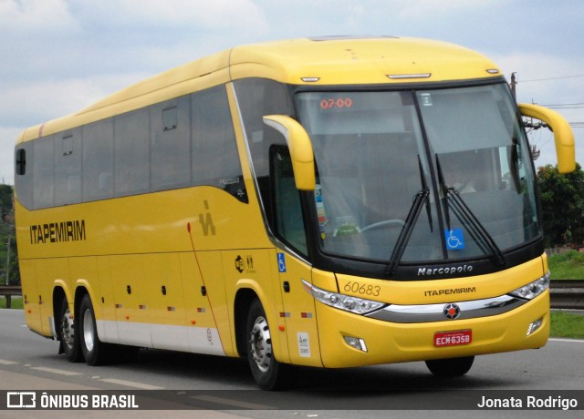 Viação Itapemirim 60683 na cidade de Rio de Janeiro, Rio de Janeiro, Brasil, por Jonata Rodrigo. Número da foto: #12902440.