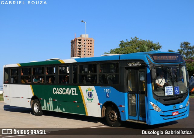 Pioneira Transportes 1101 na cidade de Cascavel, Paraná, Brasil, por Busologia Gabrielística. Número da foto: #12902811.