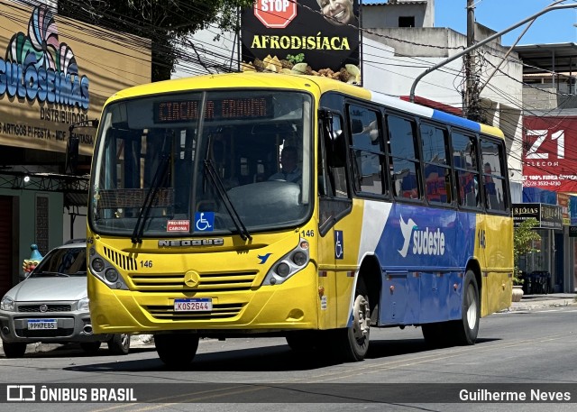 Viação Sudeste 146 na cidade de Marataízes, Espírito Santo, Brasil, por Guilherme Neves. Número da foto: #12903584.