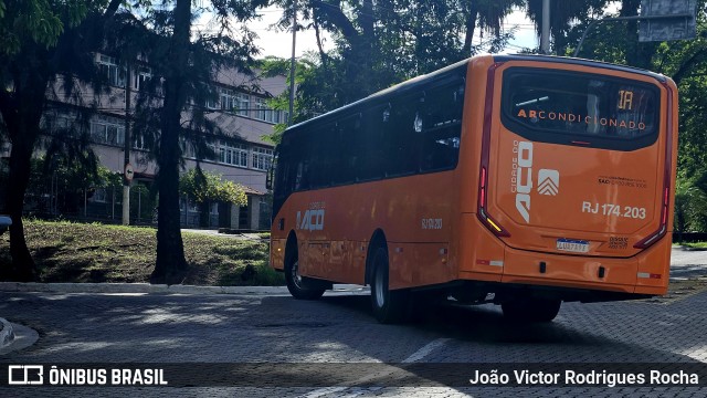 Viação Cidade do Aço RJ 174.203 na cidade de Volta Redonda, Rio de Janeiro, Brasil, por João Victor Rodrigues Rocha. Número da foto: #12902413.