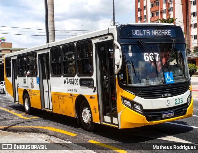 Empresa de Transportes Nova Marambaia AT-66706 na cidade de Belém, Pará, Brasil, por Matheus Rodrigues. Número da foto: #12904737.