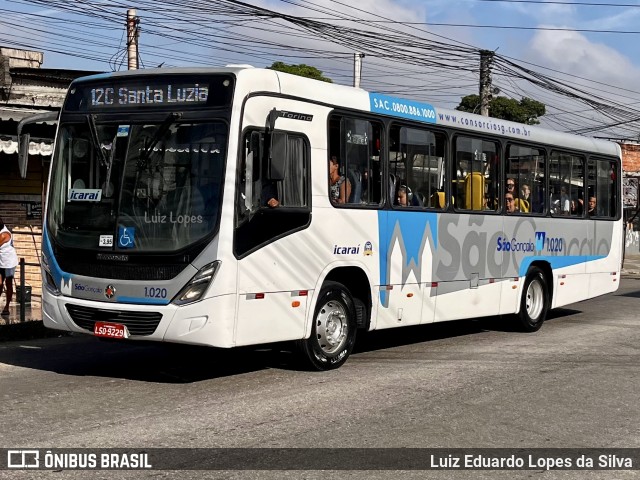 Icaraí Auto Transportes 1.020 na cidade de São Gonçalo, Rio de Janeiro, Brasil, por Luiz Eduardo Lopes da Silva. Número da foto: #12904590.