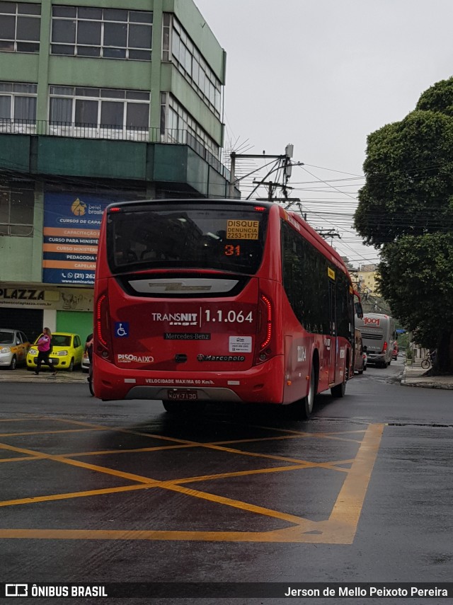 Auto Lotação Ingá 1.1.064 na cidade de Niterói, Rio de Janeiro, Brasil, por Jerson de Mello Peixoto Pereira. Número da foto: #12905000.