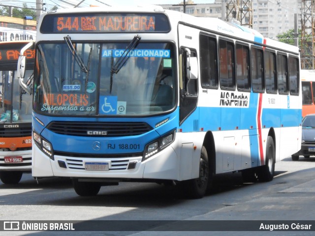 Viação Nossa Senhora da Penha RJ 188.001 na cidade de Nova Iguaçu, Rio de Janeiro, Brasil, por Augusto César. Número da foto: #12902780.