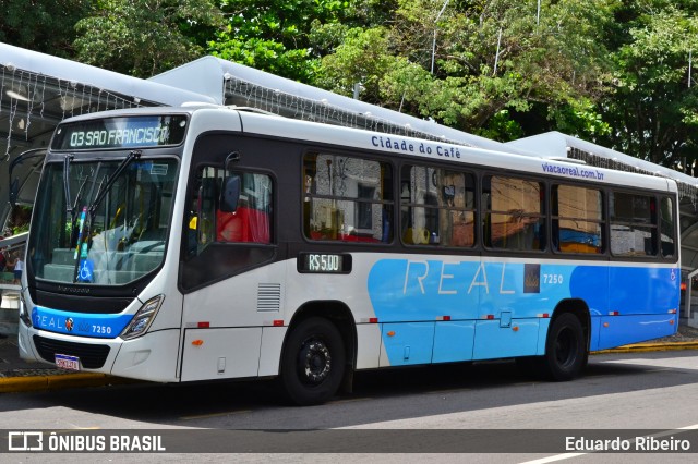 Viação Real - Varginha 7250 na cidade de Varginha, Minas Gerais, Brasil, por Eduardo Ribeiro. Número da foto: #12904977.