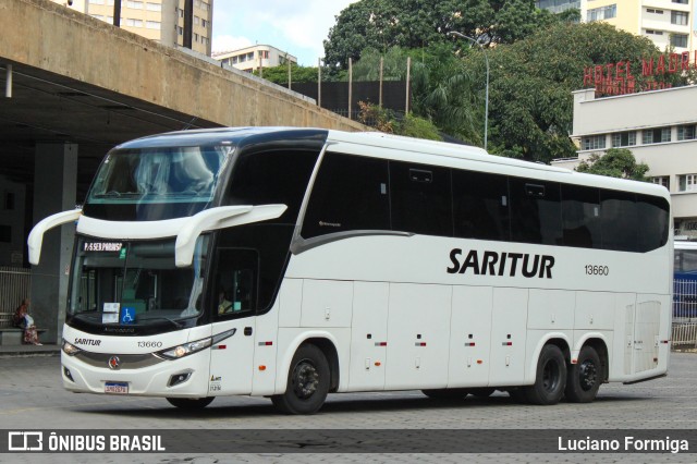 Saritur - Santa Rita Transporte Urbano e Rodoviário 13660 na cidade de Belo Horizonte, Minas Gerais, Brasil, por Luciano Formiga. Número da foto: #12904728.