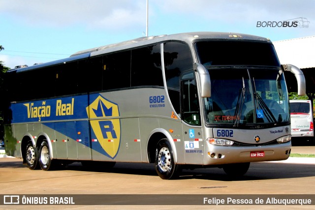 Viação Real 6802 na cidade de Maringá, Paraná, Brasil, por Felipe Pessoa de Albuquerque. Número da foto: #12903242.