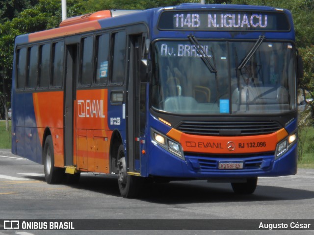 Evanil Transportes e Turismo RJ 132.096 na cidade de Nova Iguaçu, Rio de Janeiro, Brasil, por Augusto César. Número da foto: #12907500.