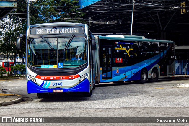 Next Mobilidade - ABC Sistema de Transporte 8340 na cidade de Santo André, São Paulo, Brasil, por Giovanni Melo. Número da foto: #12906545.