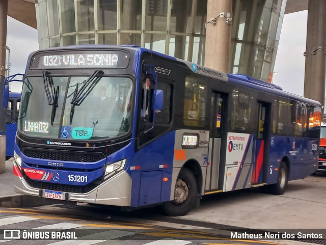 Viação Miracatiba 15.1201 na cidade de São Paulo, São Paulo, Brasil, por Matheus Neri dos Santos. Número da foto: #12905598.