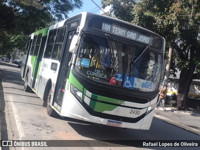 Empresa de Ônibus Vila Galvão 2430 na cidade de Guarulhos, São Paulo, Brasil, por Rafael Lopes de Oliveira. Número da foto: #12907966.