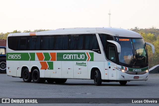 Empresa Gontijo de Transportes 21655 na cidade de Guarapari, Espírito Santo, Brasil, por Lucas Oliveira. Número da foto: #12905746.