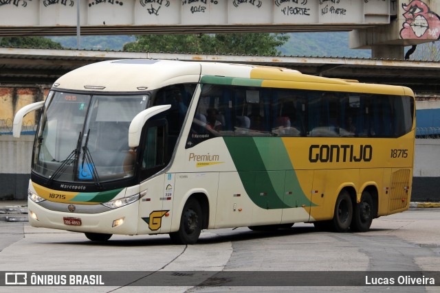 Empresa Gontijo de Transportes 18715 na cidade de Rio de Janeiro, Rio de Janeiro, Brasil, por Lucas Oliveira. Número da foto: #12905836.