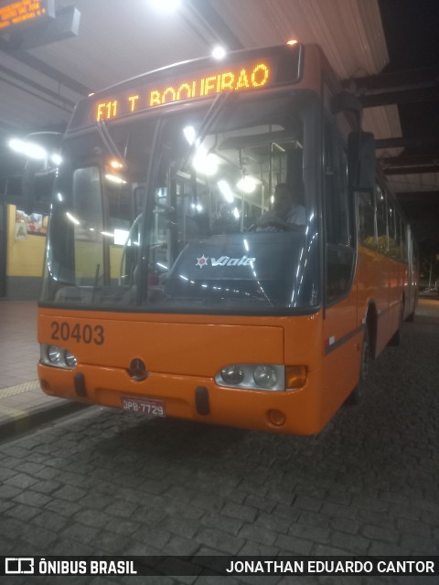 Auto Viação São José dos Pinhais 20403 na cidade de Curitiba, Paraná, Brasil, por JONATHAN EDUARDO CANTOR. Número da foto: #12905617.
