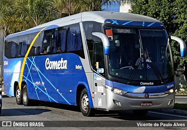 Viação Cometa 15144 na cidade de Aparecida, São Paulo, Brasil, por Vicente de Paulo Alves. Número da foto: #12907637.
