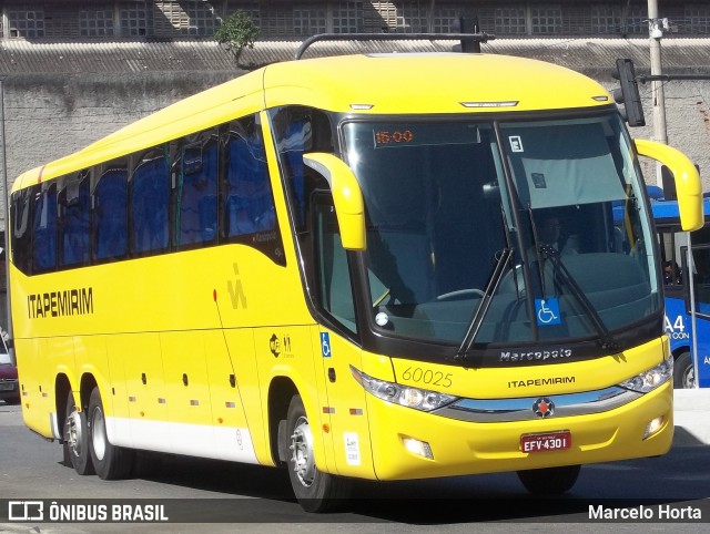 Viação Itapemirim 60025 na cidade de Rio de Janeiro, Rio de Janeiro, Brasil, por Marcelo Horta. Número da foto: #12907904.