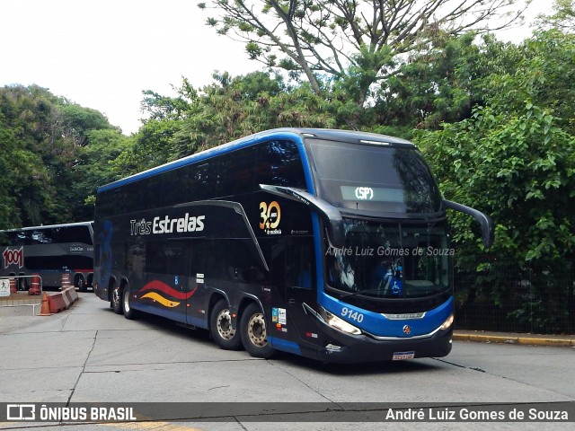 Três Estrelas Turismo 9140 na cidade de São Paulo, São Paulo, Brasil, por André Luiz Gomes de Souza. Número da foto: #12908006.
