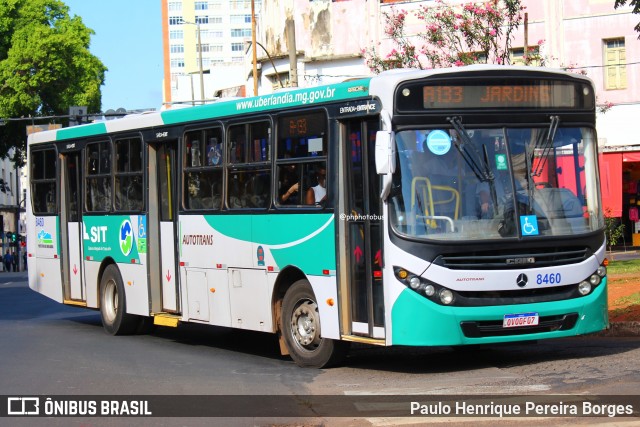 Autotrans Transportes Urbanos e Rodoviários 8460 na cidade de Uberlândia, Minas Gerais, Brasil, por Paulo Henrique Pereira Borges. Número da foto: #12907250.