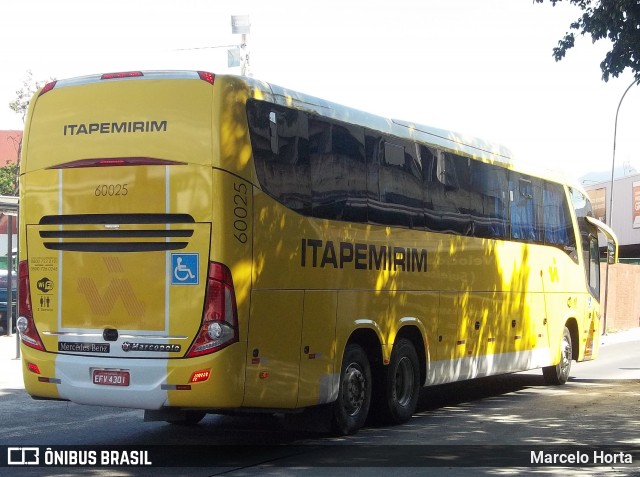 Viação Itapemirim 60025 na cidade de Rio de Janeiro, Rio de Janeiro, Brasil, por Marcelo Horta. Número da foto: #12907890.