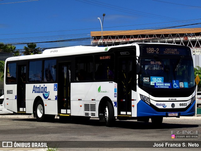 Viação Atalaia Transportes 6603 na cidade de Aracaju, Sergipe, Brasil, por José Franca S. Neto. Número da foto: #12907501.