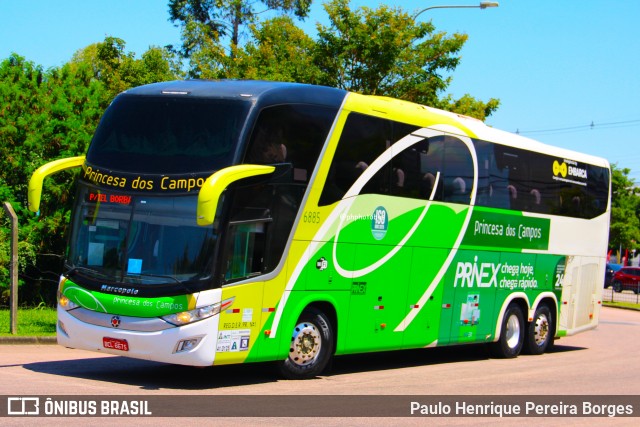 Expresso Princesa dos Campos 6885 na cidade de Curitiba, Paraná, Brasil, por Paulo Henrique Pereira Borges. Número da foto: #12907228.