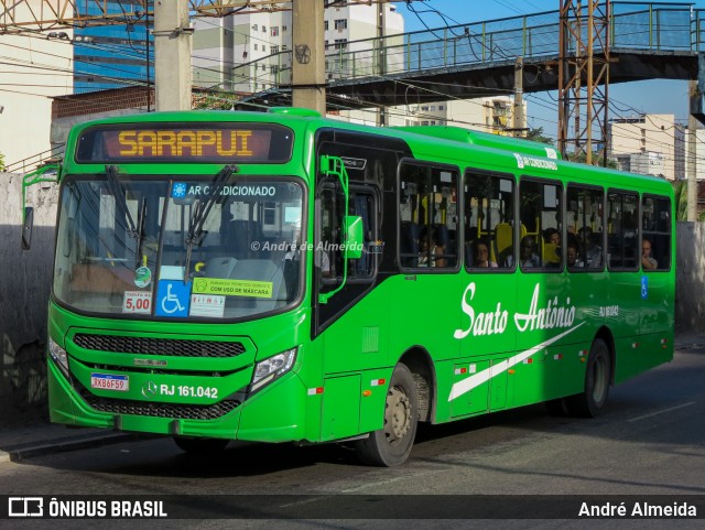 Transportes Santo Antônio RJ 161.042 na cidade de Duque de Caxias, Rio de Janeiro, Brasil, por André Almeida. Número da foto: #12905287.