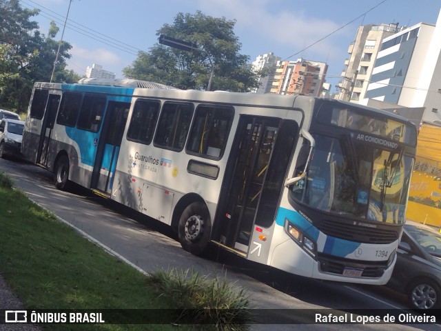VUG - Viação Urbana Guarulhos 1394 na cidade de Guarulhos, São Paulo, Brasil, por Rafael Lopes de Oliveira. Número da foto: #12905872.