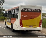Saritur - Santa Rita Transporte Urbano e Rodoviário 0103 na cidade de Carandaí, Minas Gerais, Brasil, por Eduardo Vieira. Número da foto: #12905517.