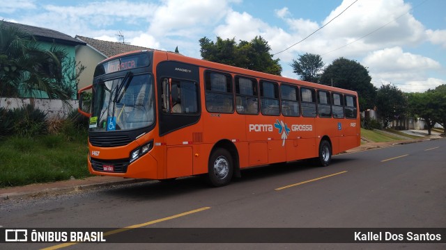 VCG - Viação Campos Gerais 1467 na cidade de Ponta Grossa, Paraná, Brasil, por Kallel Dos Santos. Número da foto: #12910176.