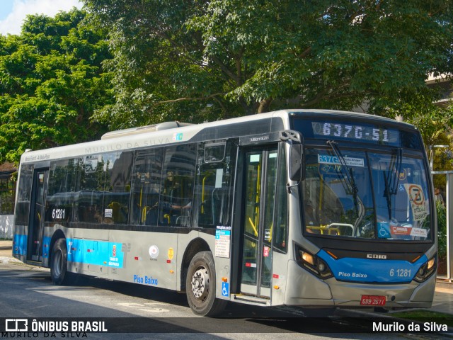 Viação Grajaú S.A. 6 1281 na cidade de São Paulo, São Paulo, Brasil, por Murilo da Silva. Número da foto: #12910749.