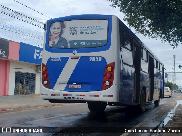 Transvida Transporte Coletivo 2059 na cidade de Ji-Paraná, Rondônia, Brasil, por Gian Lucas  Santana Zardo. Número da foto: #12909458.