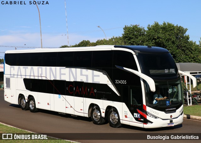 Auto Viação Catarinense 324305 na cidade de Foz do Iguaçu, Paraná, Brasil, por Busologia Gabrielística. Número da foto: #12908524.