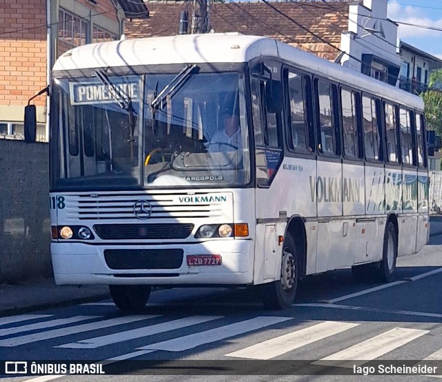 Empresa de Transportes Coletivos Volkmann 118 na cidade de Blumenau, Santa Catarina, Brasil, por Iago Scheineider. Número da foto: #12909871.
