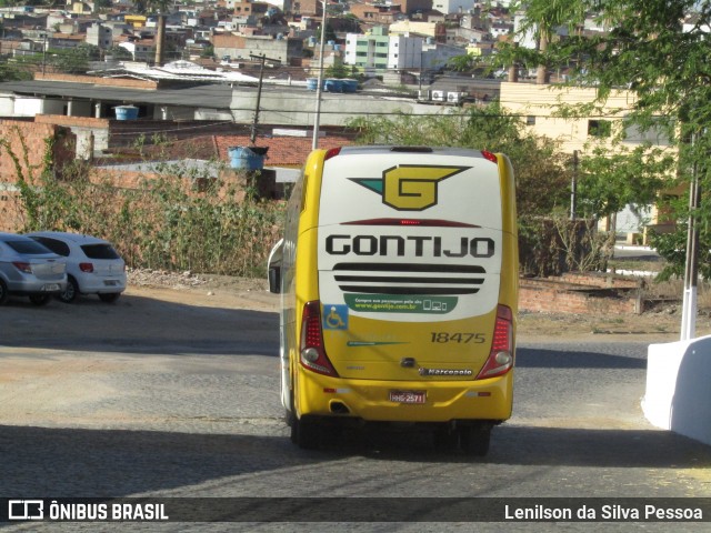 Empresa Gontijo de Transportes 18475 na cidade de Caruaru, Pernambuco, Brasil, por Lenilson da Silva Pessoa. Número da foto: #12910324.