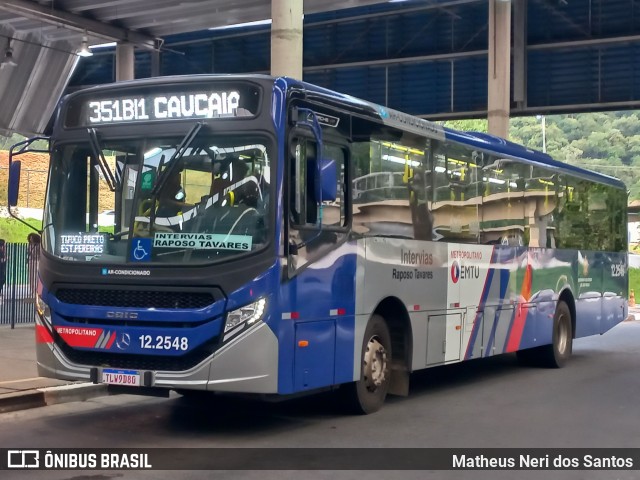 Auto Viação Bragança Metropolitana > Viação Raposo Tavares 12.2548 na cidade de Cotia, São Paulo, Brasil, por Matheus Neri dos Santos. Número da foto: #12910473.