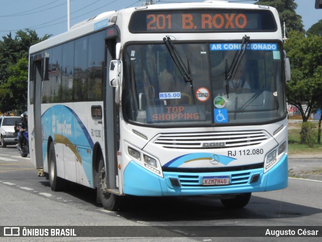Auto Viação Vera Cruz - Belford Roxo RJ 112.080 na cidade de Nova Iguaçu, Rio de Janeiro, Brasil, por Augusto César. Número da foto: #12910008.
