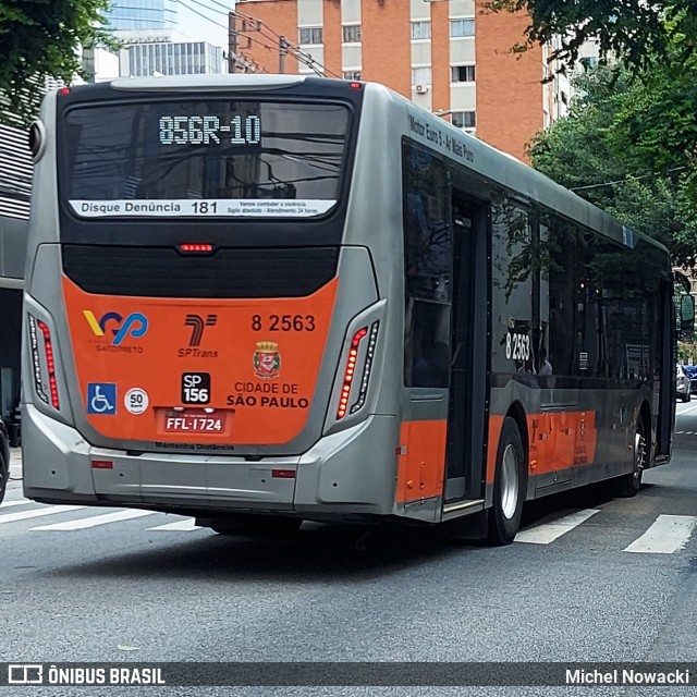 Viação Gato Preto 8 2563 na cidade de São Paulo, São Paulo, Brasil, por Michel Nowacki. Número da foto: #12910808.