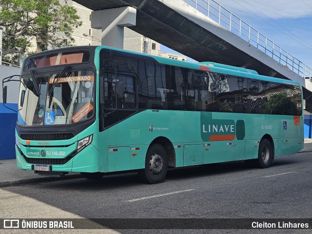 Linave Transportes RJ 146.052 na cidade de Nilópolis, Rio de Janeiro, Brasil, por Cleiton Linhares. Número da foto: #12908935.